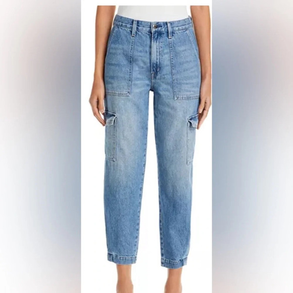 PISTOLA Josephine High Rise Tapered Jeans in Paradigm Blue Size 29 - Picture 1 of 11